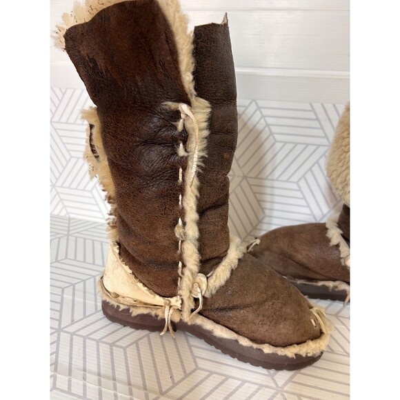 Malibu Cowboy Handmade by Phil USA Boots Size 8 Sherling Birkenstock Outsole - Picture 14 of 16